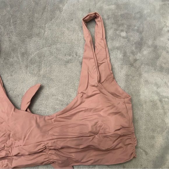 New! Beach Riot Pico Bikini top pink 10659 - Picture 6 of 7